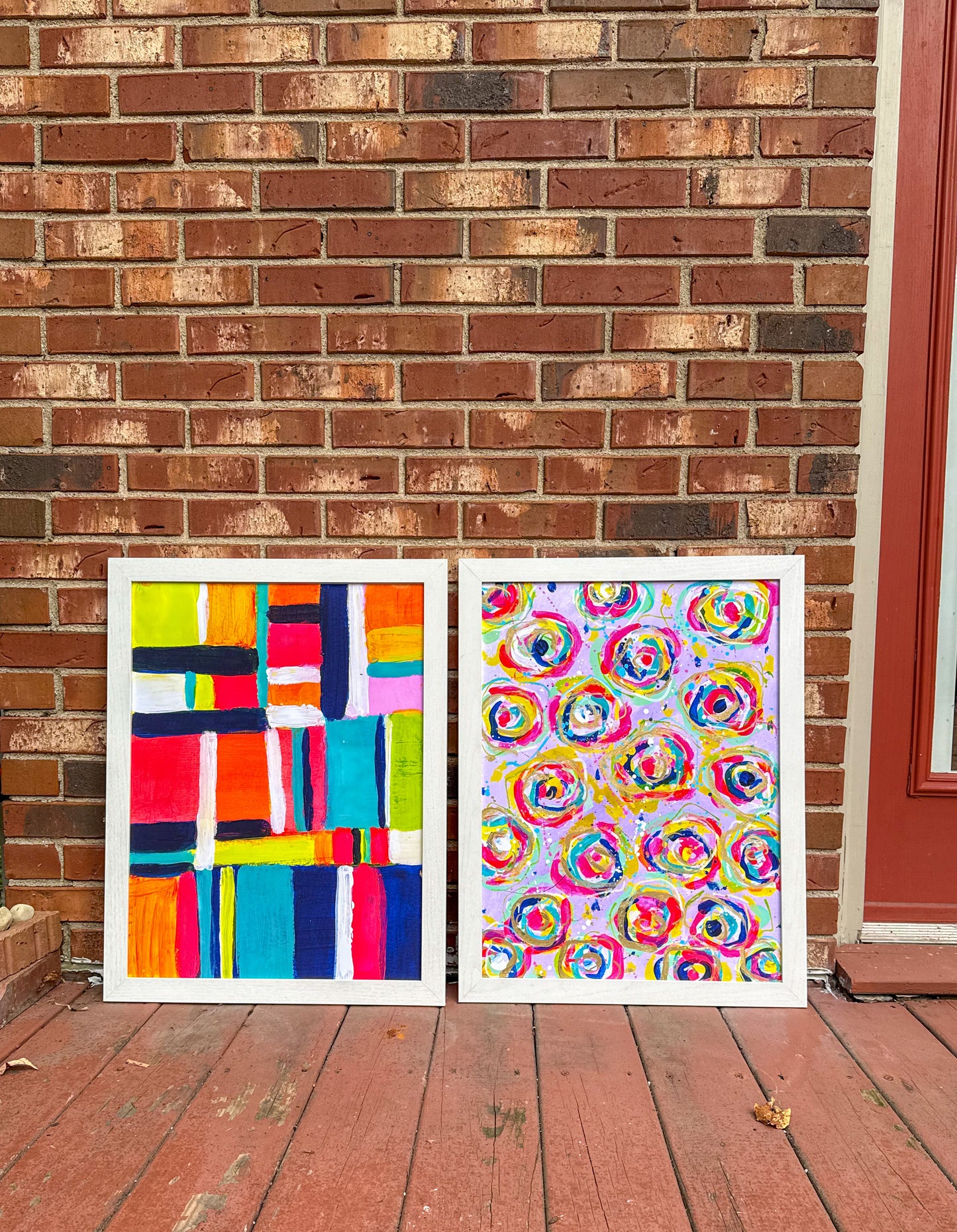 Framed Print - Abstract Purple Lavender Florals