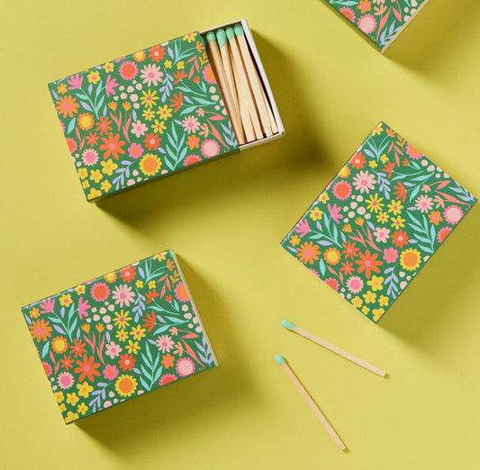 Cute Flowers Match Box